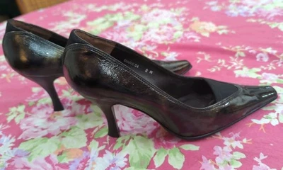 Donald J Pliner Women's Shoes Size 8 Vintage Metallic And Black 3.5 In Heel  - Image 1 of 4