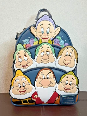 Mini mochila Disney Loungefly Blancanieves y los siete enanitos nueva con etiquetas - LE1000 Foto 1 de 4