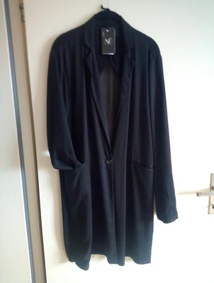 NÜ⭐ jacke L schwarz mantel transparent oberteil 🖤 rundholz style, avantgarde - Bild 1 von 4