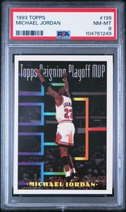 1993-94 Topps #199 Michael Jordan PSA 8 - Picture 1 of 2