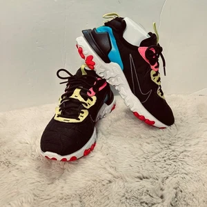 Nike React Vision Black Pink Neon Green Blue Running Shoes DA7474-991 W 8.5 - Picture 1 of 7