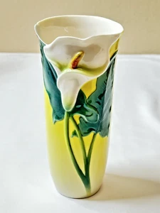 FRANZ PORCELAIN - CALLA LILY VASE FZ00003 - EXCELLENT CONDITION - Picture 1 of 9