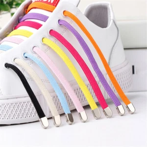 1 Pair Free Tie-free Shoelace Stretch Elastic Lazy Shoelaces Flat Shoe Laces * ♢ - Picture 1 of 27