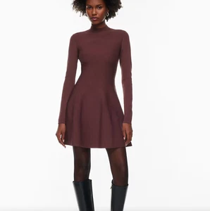 Neu ohne Etikett Babton Größe XS geformtes Strickkleid Ambient weinrot Fit and Flare - Bild 1 von 11