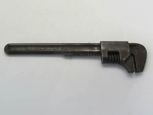 Vintage 9" Adjustable Monkey Wrench, Made in USA, Forged Steel