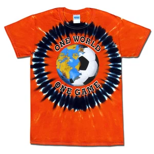 Netherlands Soccer Netherlands World Cup One World Tee Jersey Tie Dye T-Shirt - Picture 1 of 1
