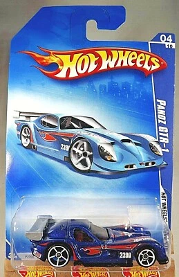 2009 Hot Wheels #70 HW Racing 4/10 PANOZ GTR-1 синяя вариация с белым OH5Sp-Vari - Изображение 1 из 4