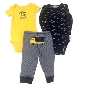 New Carter's Baby Boys Clothes Outfit 3 Piece Bodysuits and Pants Set Infants