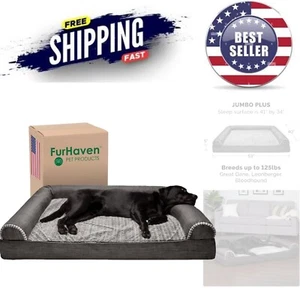 Orthopedic Dog Bed Large Removable Bolsters Washable Cover for Pets Up to 125... - Picture 1 of 11