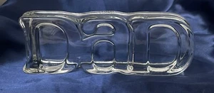 Paperweight 1982 Avon "DAD" Clear Glass By Fostoria Father Vintage Gift - Picture 1 of 11