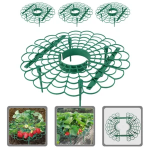 4 Pflanzgefäß Erdbeerstütze Garten Erdbeeranbaugestelle Pro Balkon Hof Garten - Bild 1 von 12
