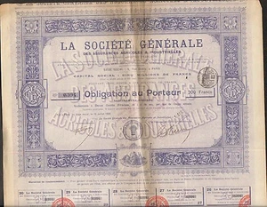 LA SOCIETE GÉNÉRAL, Agricoles & Industrielle Insurances (O) - Bild 1 von 1