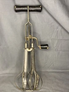 Vintage Ecko Schwarz Holzgriff Handmixer Quirl USA - Bild 1 von 6
