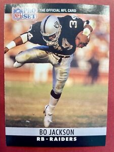 1990 Pro Set Bo Jackson football card #155 Los Angeles Raiders