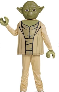 Yoda Deluxe LEGO Star Wars Jedi Master Halloween Child Costume Sz Small 4-6 NEW - Picture 1 of 13