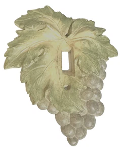 Vintage Vicki Lane Viola Uva Interruttore Singolo Piastra Presa Coperchio 3D Vino Villa Vino - Foto 1 di 2