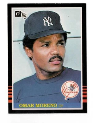 1985 Donruss Omar Moreno New York Yankees #591 Excellent - Image 1 of 2