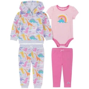 Kid's Headquarters Infant Dinosaur Rainbow Themed 4-piece Set 12M New! - Picture 1 of 8