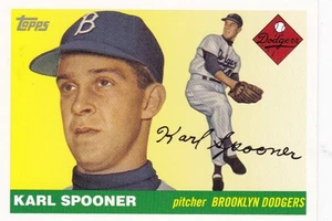 2004 Topps Dem Bums Reprints #DB-KS Karl Spooner Brooklyn Dodgers - Bild 1 von 2