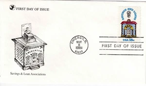 US Scott #1911, First Day Cover 5/8/81 Chicago Single Saving & Loan - Picture 1 of 1