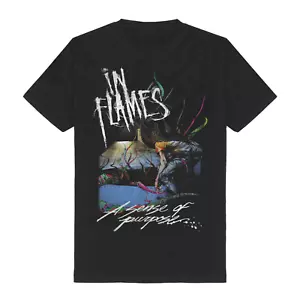 Vintage In Flames Musik Band schwere Baumwolle schwarz volle Größe Unisex Shirt TU124 - Bild 1 von 4