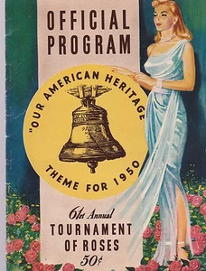 1950 TOURNAMENT OF ROSES PROGRAM-VERSION 2 - Picture 1 of 3