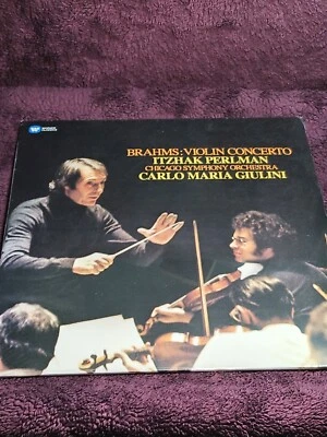 Brahms Violin Concerto - Itzhak Perlman / Carlo Maria Giulini Lp Record. SEALED  - Image 1 of 4