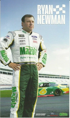 2019 RYAN NEWMAN "MAZOLA PHOENIX ISM" #6 NASCAR MONSTER ENERGY CUP POSTCARD Cover