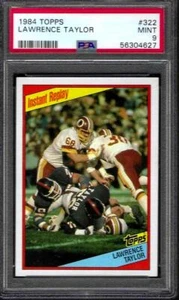 PSA 9 - 1984 Topps #322 Lawrence Taylor INSTANT REPLAY New York Giants HOF - Picture 1 of 3