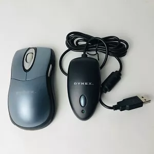 DYNEX Wireless Optical Mouse DX-WLOM2 w/ USB Receiver Cord Computer TESTED Works - Picture 1 of 13