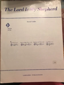 THE LORD IS MY SHEPHERD--SHEET MUSIC-PIANO/VOCAL/GUITAR-HIGH VOICE IN F-1968-NEW - Picture 1 of 3
