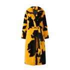 New Winter Women's Coat Cow Pattern Artificial Fur Mink Fur Coat Waist Wrap Coat