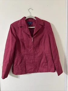 Evan Picone Purple Blazer Jacket Women's Size 16 - Picture 1 of 5