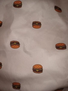 Franco BOB'S BURGERS Queen Flat Bed Sheet Cheeseburgers TV Show Material Fabric - Picture 1 of 5