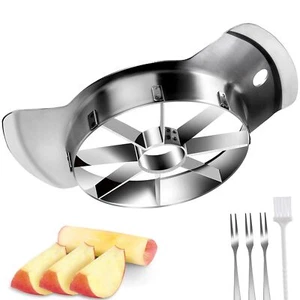 Apple Slicer Stainless-Steel Apple Cutter 8Slices,Sharp Blade Apple Corer Slicer - Picture 1 of 10