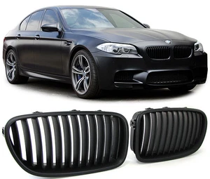 BMW 5ER F10 F11 LIMOUSINE TOURING ab 10 NIEREN M SPORT GRILL SCHWARZ MATT - Bild 1 von 1