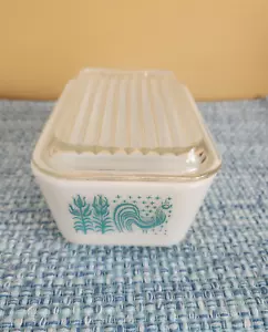 Vintage Pyrex 0502 Amish Butterprint 1 1/2 Pint Refrigerator Cov. Dish - Picture 1 of 6