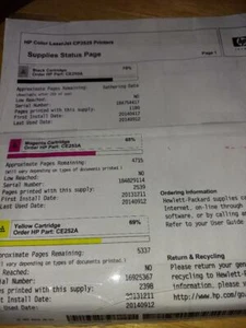 PRE-OWNED HP Genuine OEM CE250A CE252A CE253A Toner CP3520 3525 3530 TESTED - Picture 1 of 4