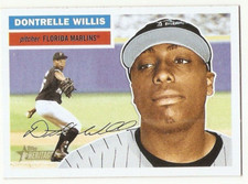 DONTRELLE WILLIS SP VARIATION ROOKIE 2005 TOPPS HERITAGE 438 FLORIDA MARLINS