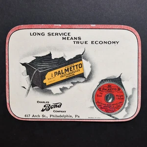 Kofferaufkleber *** ORIGINAL VINTAGE *** um 1915 Charles Bond Co Palmetto Twine - Bild 1 von 2