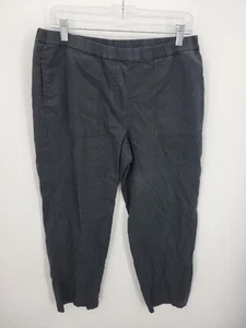 J Jill Hose Damen Medium Schwarz Pull On Cropped Baumwolle Stretch Freizeit Strand - Bild 1 von 8