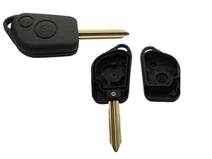 GUSCIO COVER CHIAVE CITROEN PEUGEOT LAMA A CROCE A 2 TASTI - Picture 1 of 1