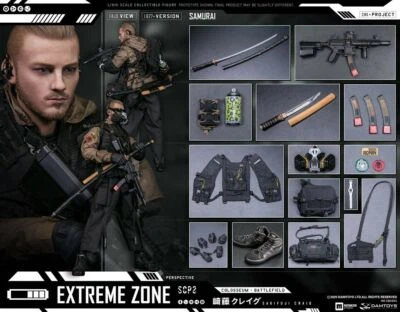 DAMTOYS DAM 1/6 Extremezone Samurai SAKIFUJI Craig EBS001 figure Doll - Image 1 of 4