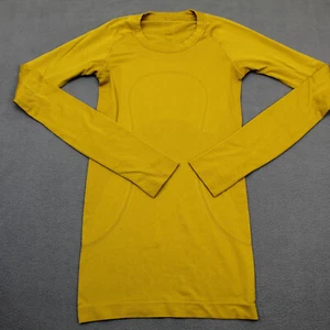 Lululemon Shirt Womens 2 Yellow Swiftly Relaxed Long Sleeve Vented Performance - Picture 1 of 10