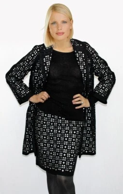 Женское черно-белое платье-костюм Elie Tahari из 2 предметов размер Small - Изображение 1 из 4