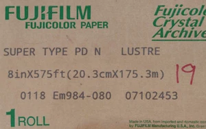 New Fujicolor Crystal Archive Super Film Paper 20.3cmX175.3m 8"X575' Lustre FUJI - Picture 1 of 6