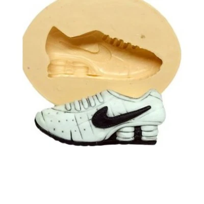 Gimnasio Tenis Zapatos Silicona Molde Fondant Glaseado Pastel Cumpleaños Foto 1 de 2