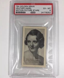 1934 T84 Golden Grain Motion Picture Stars "Heather Angel" PSA 6 EX-MT POP 1 - Picture 1 of 2