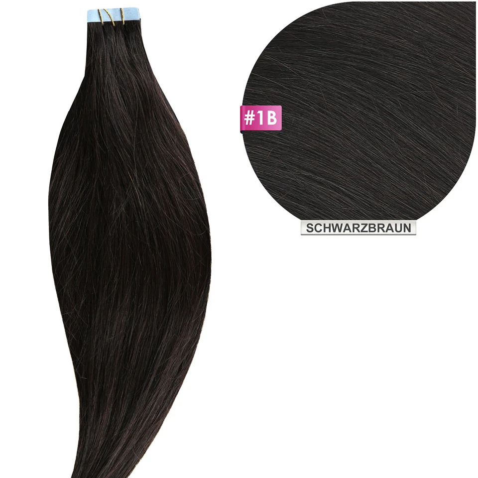 Tape In / On Hair Extensions Echthaar Haarverlängerung Tape-Hair, 2,5g Strähnen  - Bild 1 von 1