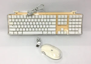 Apple Pro Keyboard M7803 USB Clear Case with Apple Mouse (M5769) - Picture 1 of 15